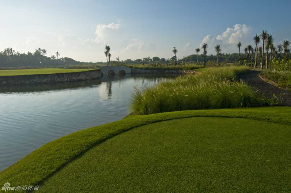 夜幕下的球场会所灯火通明，温暖的灯光勾勒出建筑的优雅轮廓，像一座宁静的港湾泊于星空之下。