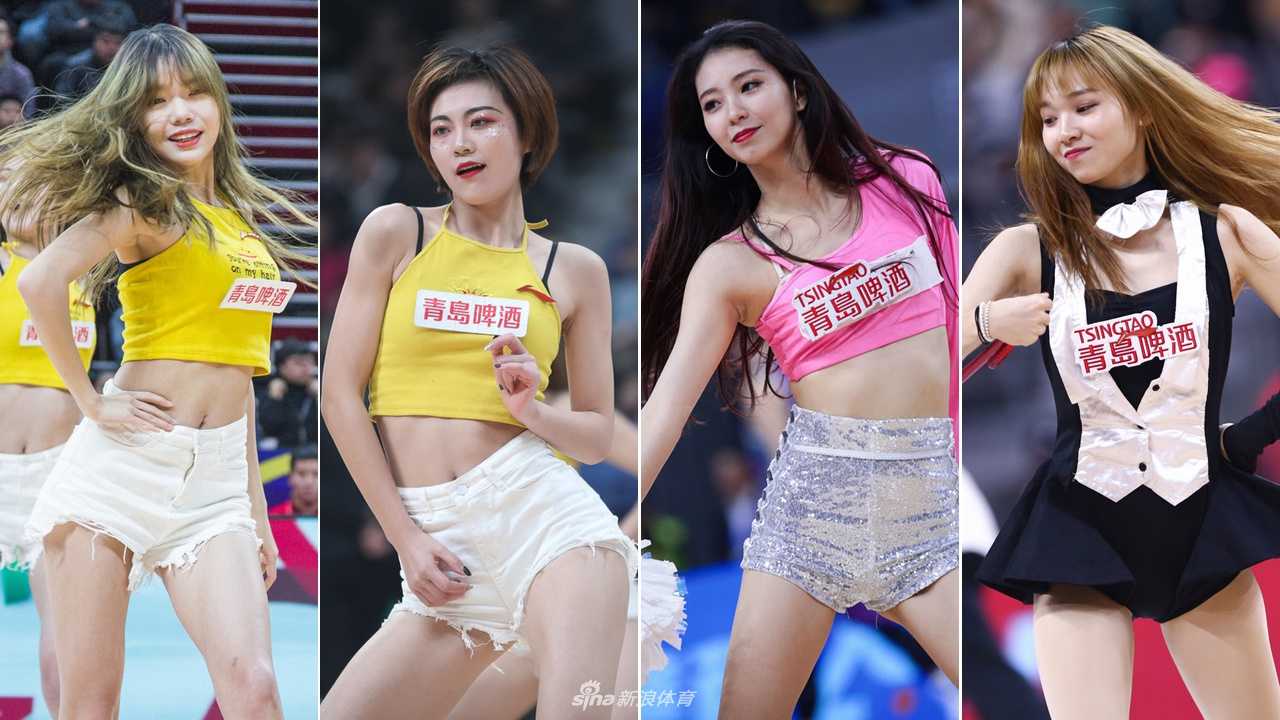 广东队啦啦队宝贝们身着亮黄色队服，在总决赛开场前尽情舞动，修长的双腿随着节奏划出优美弧线，瞬间点燃全场气氛