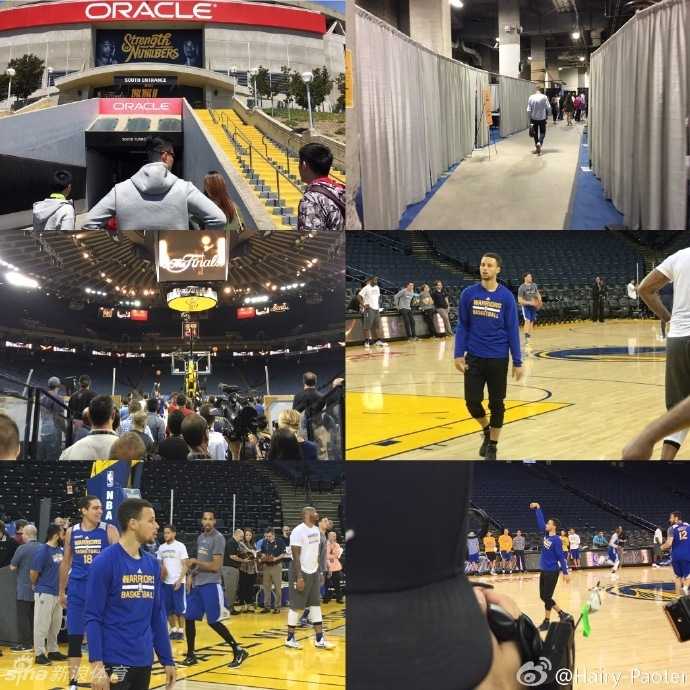 幽深的球员通道里，勒布朗·詹姆斯背着黑色大包独自前行。暖黄色的灯光勾勒出他壮硕的背部线条，前方是通往训练场的出口，这个背影写满了决心，仿佛一名即将踏上战场的国王。