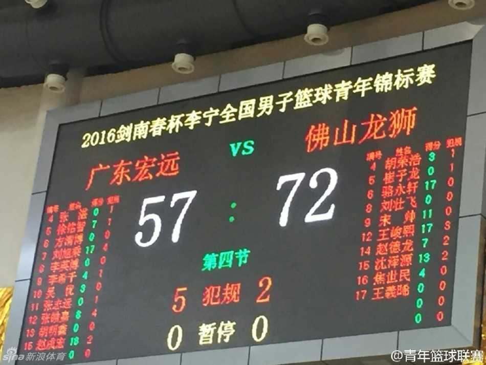 广东队后卫如猎豹般敏锐抢断，随即发动闪电快攻，佛山队两名球员虽奋力回追，却只能目送篮球在空中划出优美弧线