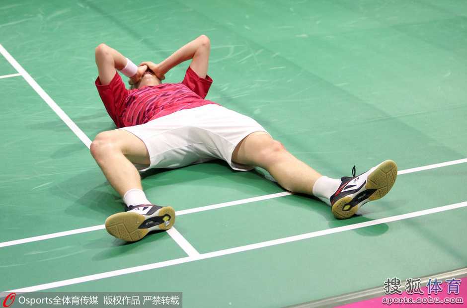 标题：2017世锦赛男单决赛：林丹0-2安赛龙时代更迭