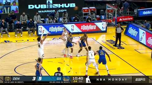 标题：哈登关键一抛助骑士锁定季后赛 勇士三连败