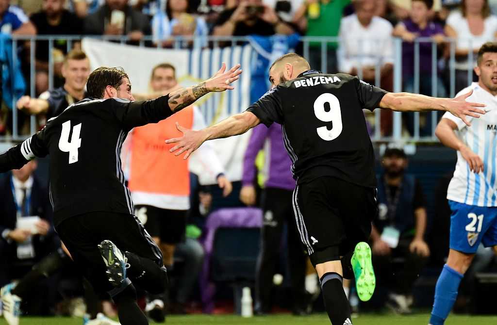 2017年5月22日西甲第38轮：皇马客场2-0马拉加以93分队史第33次夺冠