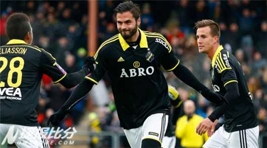 AIK索尔纳新帅开门红，18岁妖星绝杀哈姆斯塔德