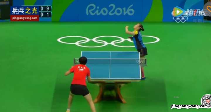 李晓霞4-0横扫福原爱  里约女单半决赛