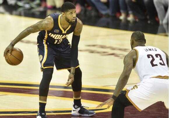 骑士117-108逆转横扫步行者，米切尔哈登合砍66分