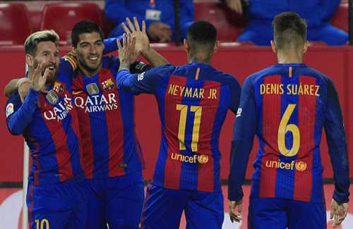 逆袭！西超杯巴萨2-1逆转塞维利亚第13次捧杯