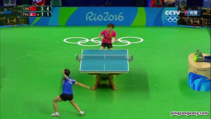 里约奥运丁宁4-1力克金宋依，国乒女单提前揽金银