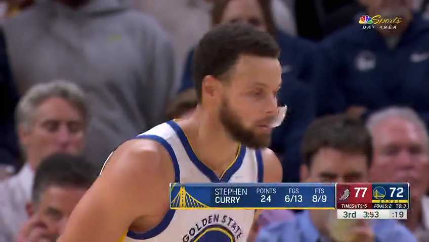 附加赛生死战勇士118-124惜败开拓者，利拉德制霸终结库里十年不败神话